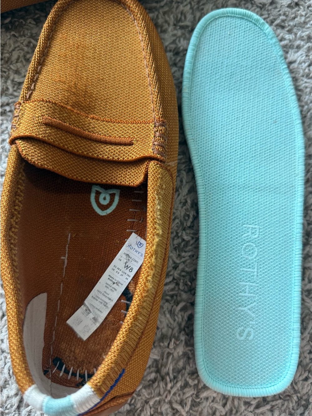 Rothy's The Driver Loafer In Cognac - Picture 7 of 7